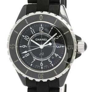 CHANEL J12 Ceramic Rubber Quartz Ladies Watch H0681 Polished